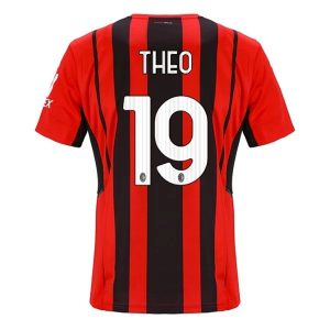 AC Milan Theo 19 Thuis Shirt 2021-2022 – Korte Mouw