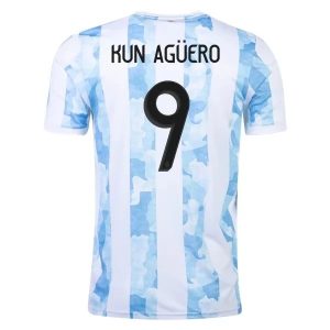 Argentinië Kun Agüero 9 Thuis Shirt 2021 – goedkope voetbalshirts