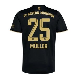 FC Bayern München Müller 25 Uit Shirt 2021-2022 – Korte Mouw