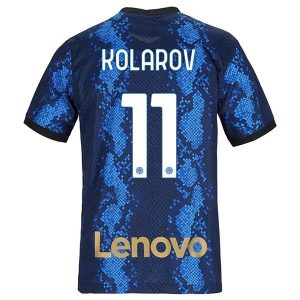 Inter Milan Kolarov 11 Thuis Shirt 2021-2022 – Korte Mouw