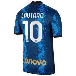 Inter Milan Lautaro 10 Thuis Shirt 2021-2022 – Korte Mouw