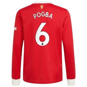 Manchester United Pogba 6 Thuis Shirt 2021-2022 – Lange Mouw