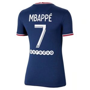 Paris Saint Germain PSG Mbappé 7 Thuis Shirt Dames 2021-2022