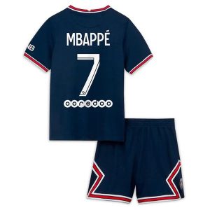 Paris Saint Germain PSG Mbappé 7 Kind Thuistenue 2021-2022
