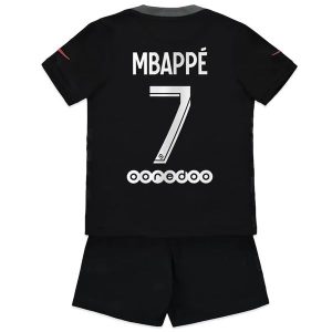 Paris Saint Germain PSG Mbappé 7 Third Shirt Kind 2021-2022